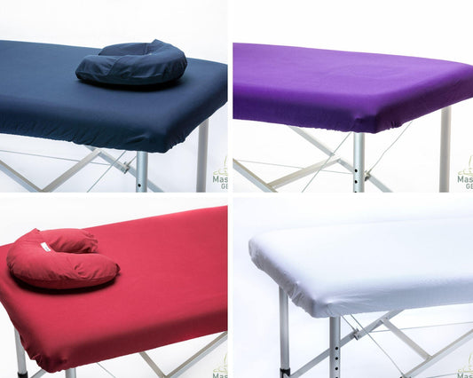 Massage Table Cover | Fitted Cotton Stretch Sheet | Soft & Durable