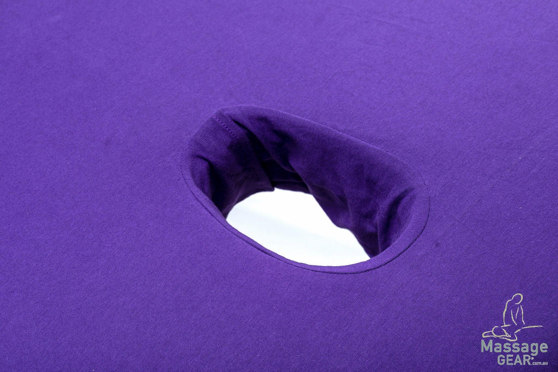 Massage Table Fitted Stretch Cotton Sheet with Face Hole - MassageGear