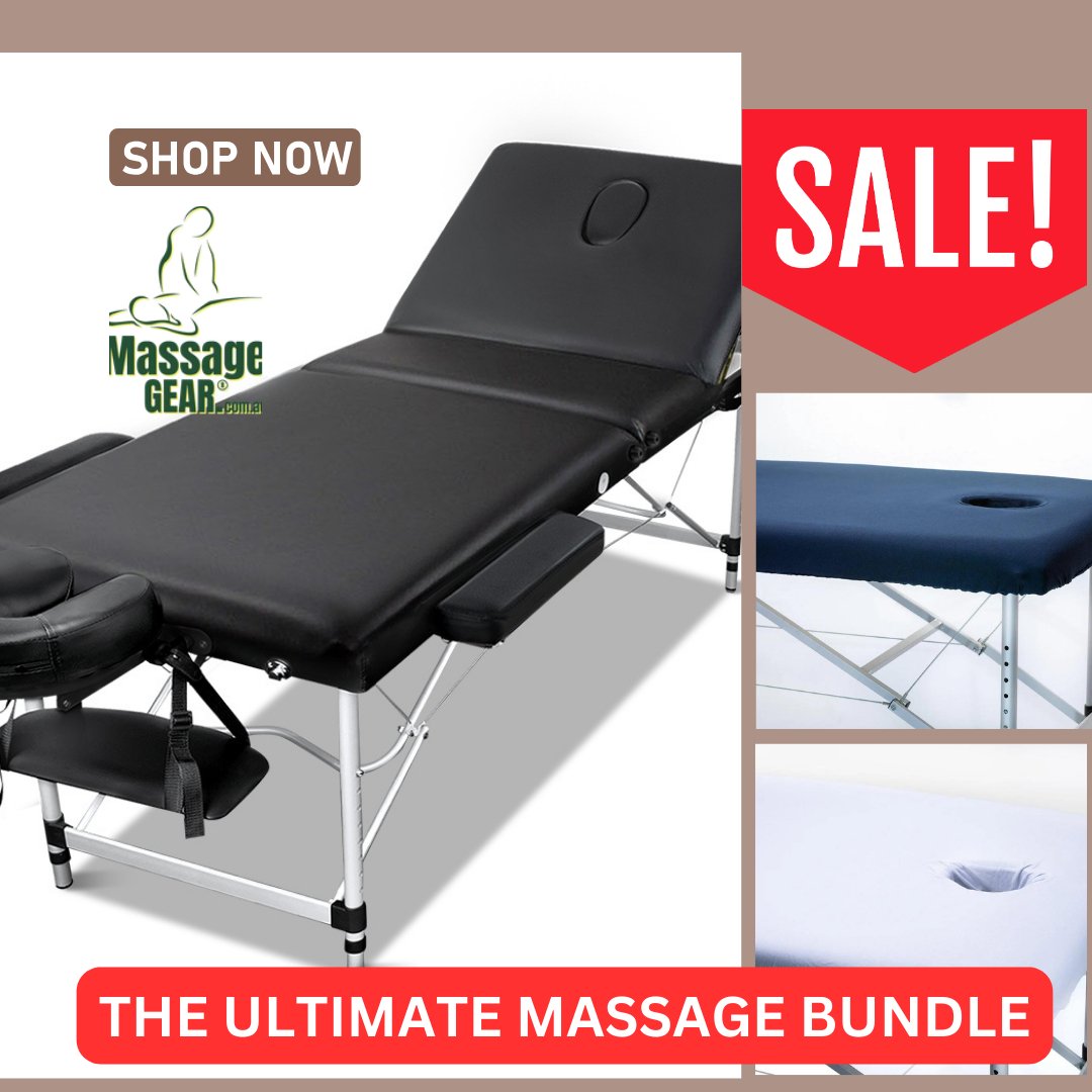 Massage Table with 3 Covers | Fitted with Facehole | Birthday Special
