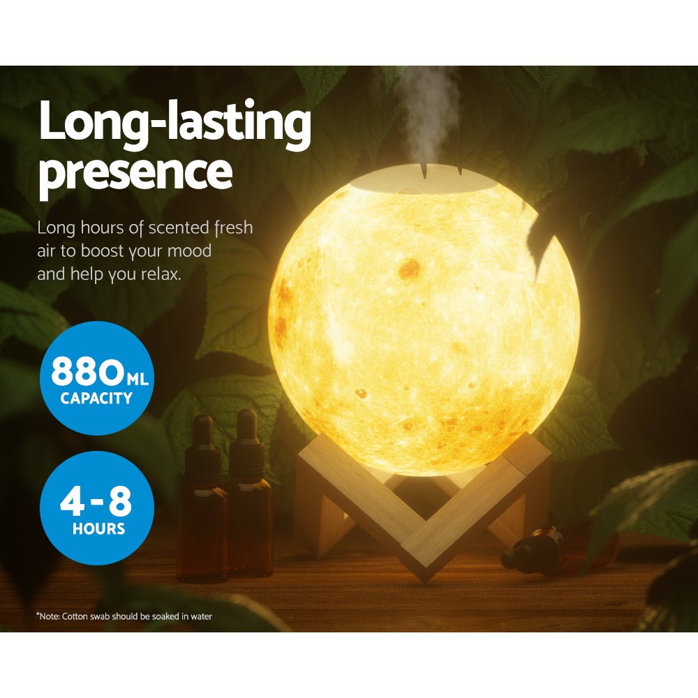 MG Aroma Diffuser Aromatherapy Moon Lamp 880ml - MassageGear