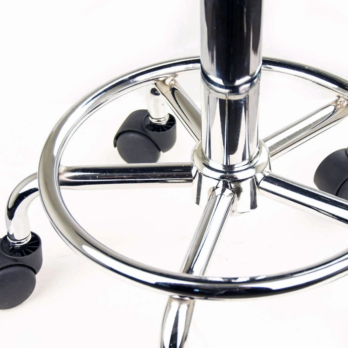 Swivel Salon Barber Stool Chair Round Type BLACK - MassageGear