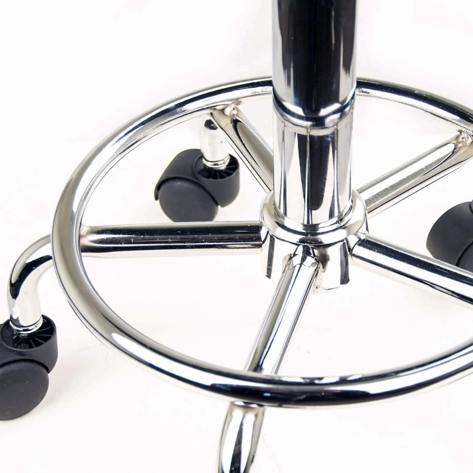 Swivel Salon Barber Stool Chair Round Type BLACK - MassageGear