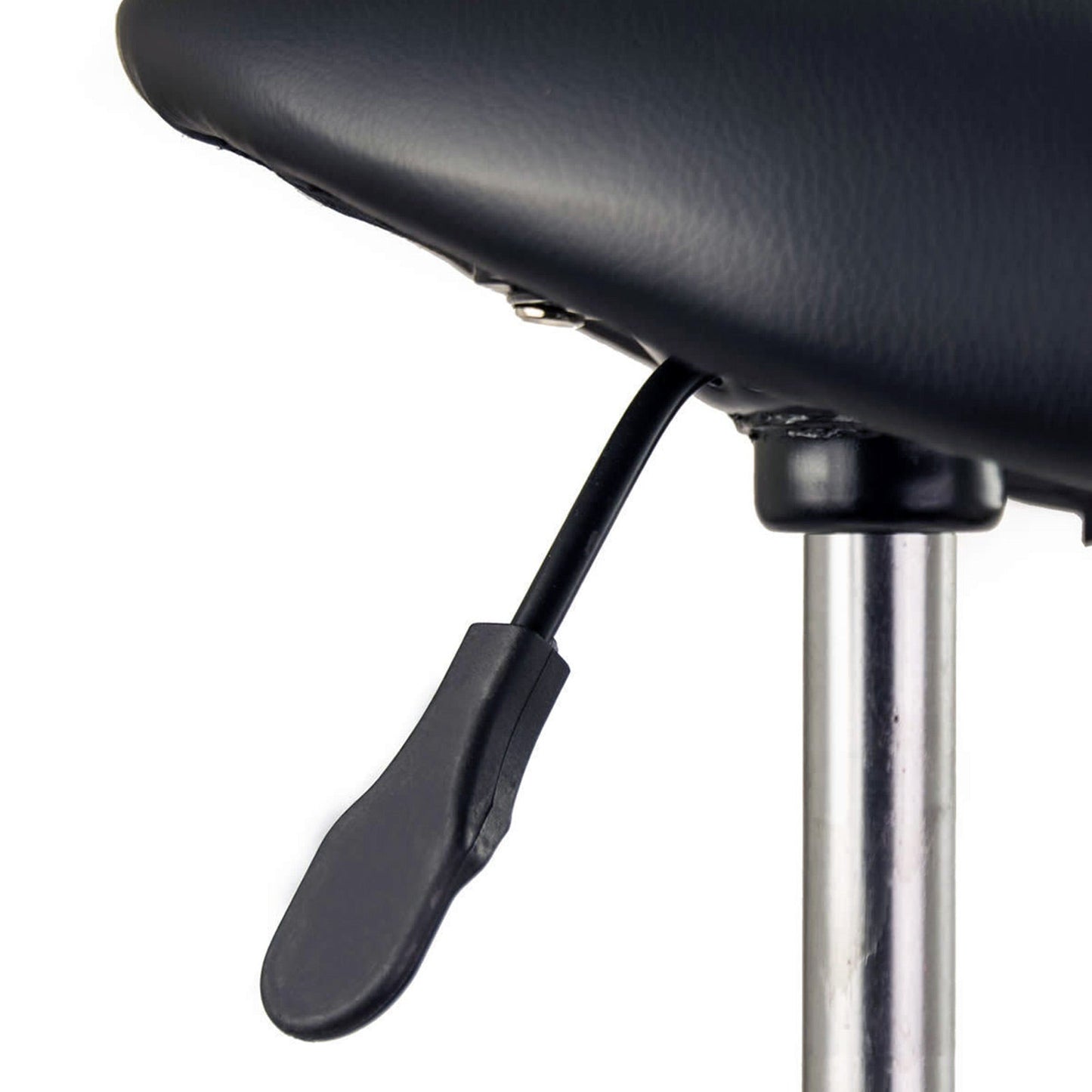 Swivel Salon Barber Stool Chair Saddle Type BLACK - MassageGear