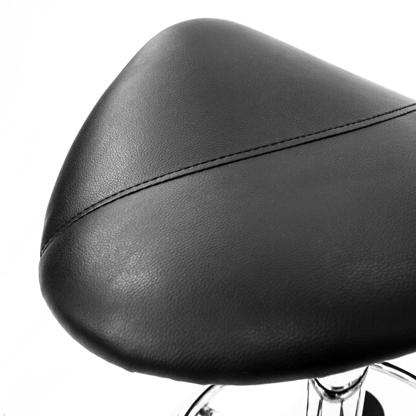 Swivel Salon Barber Stool Chair Saddle Type BLACK - MassageGear