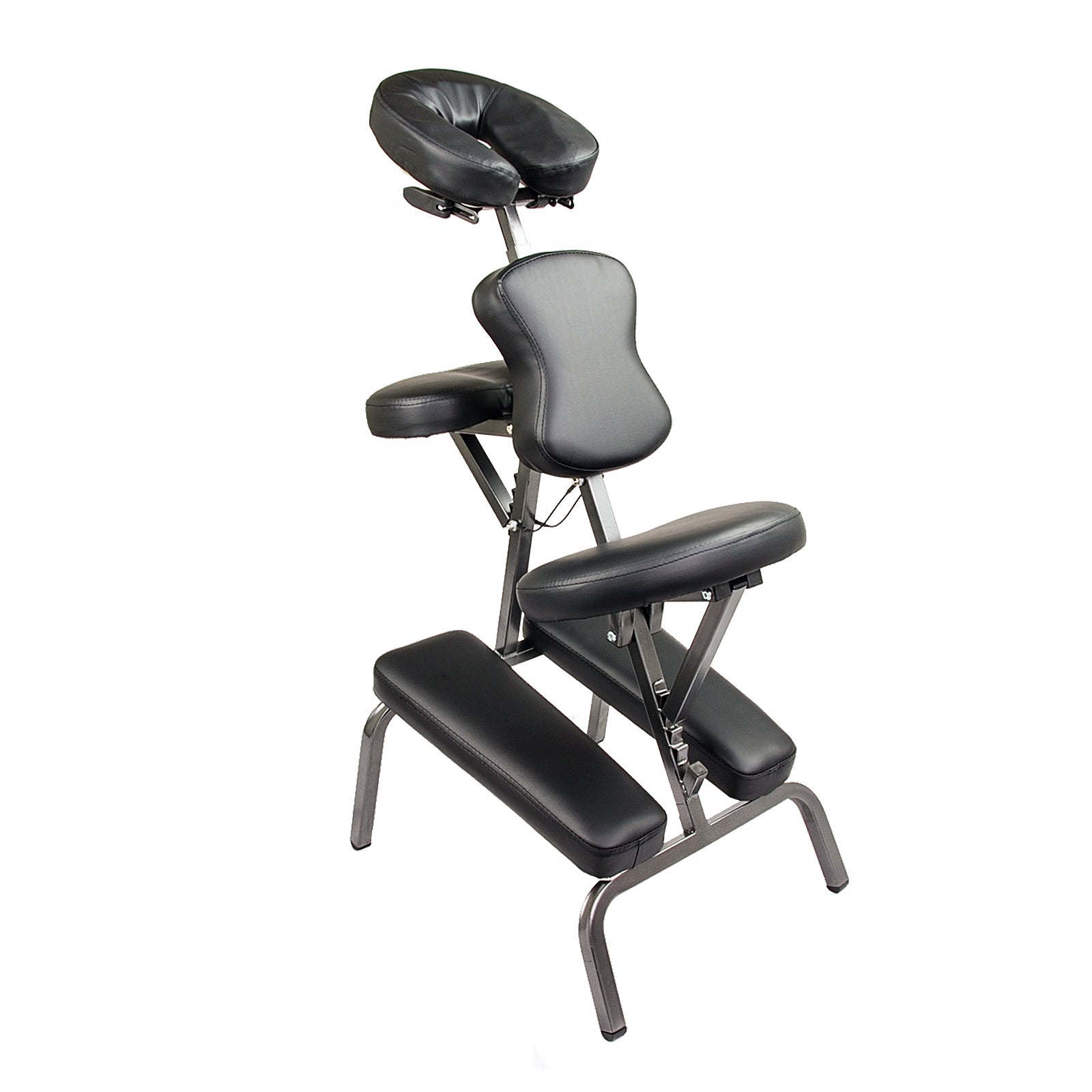 Aluminium Portable Beauty Massage Foldable Chair Table BLACK - MassageGear