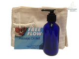 Massage Oil Glass Pump Bottle - MassageGear