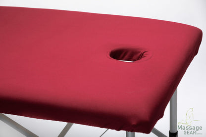 Massage Table Fitted Stretch Cotton Sheet with Face Hole - MassageGear