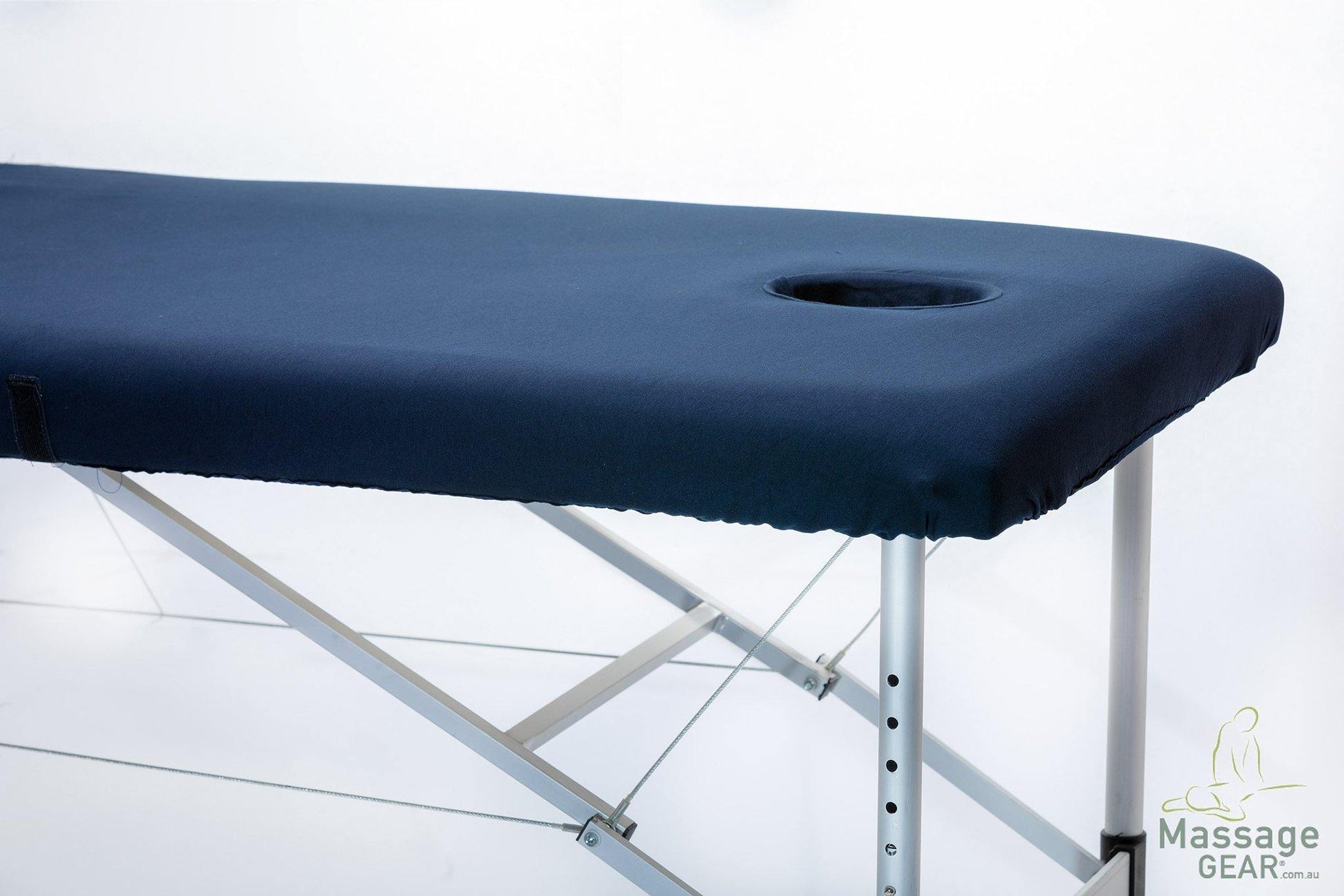 Massage Table Fitted Stretch Cotton Sheet with Face Hole - MassageGear