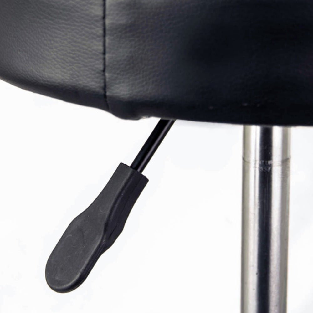 Swivel Salon Barber Stool Chair Round Type BLACK - MassageGear